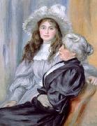 Portrait of Berthe Morisot and daughter Julie Manet, renoir